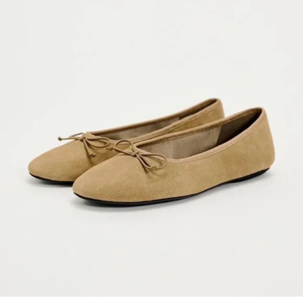 Zara Tan Ballet Flats